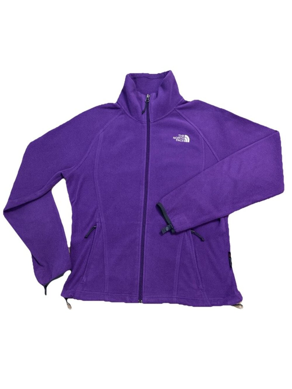 The North Face Women's Purple Polartec Long Sleeve Full-Zip Fleece Jacket Sz LG